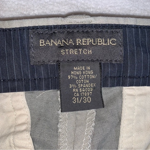 Banana Republic Mens 31x30 Stone Color Stretch Pants - Picture 7 of 8